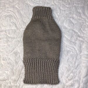 Dog hand knit turtle neck sweater